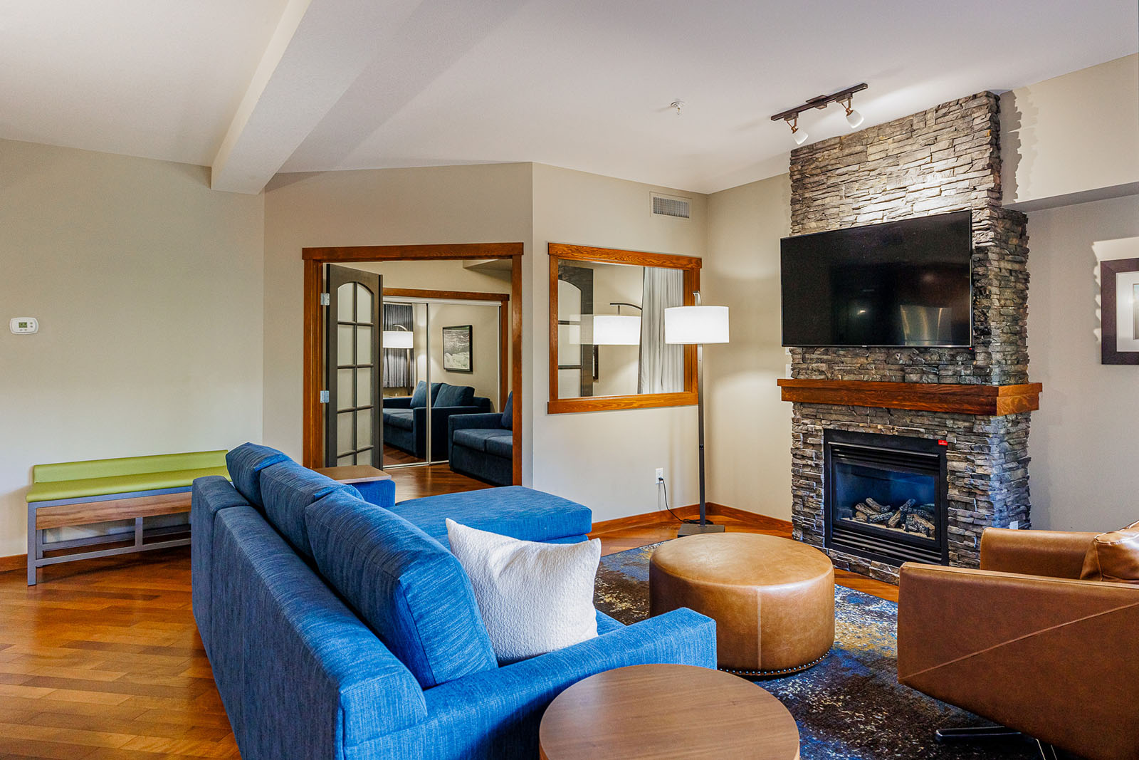 Canmore Luxury Suites Living Room and den