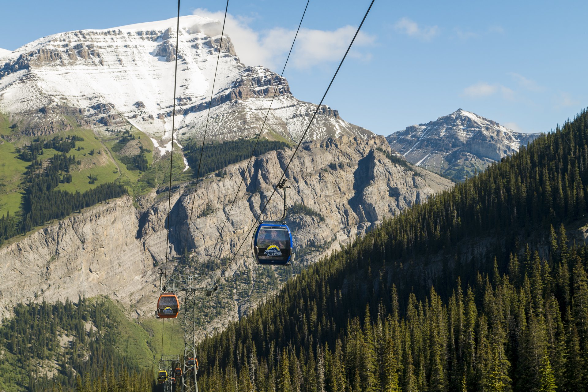 Sunshine Village Gondola Banff - View of Mount Borgeau